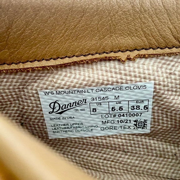 Danner Women’s Mountain Light Cascade Clovis GORE-TEX Hiking Boots Size 8 - Picture 8 of 14